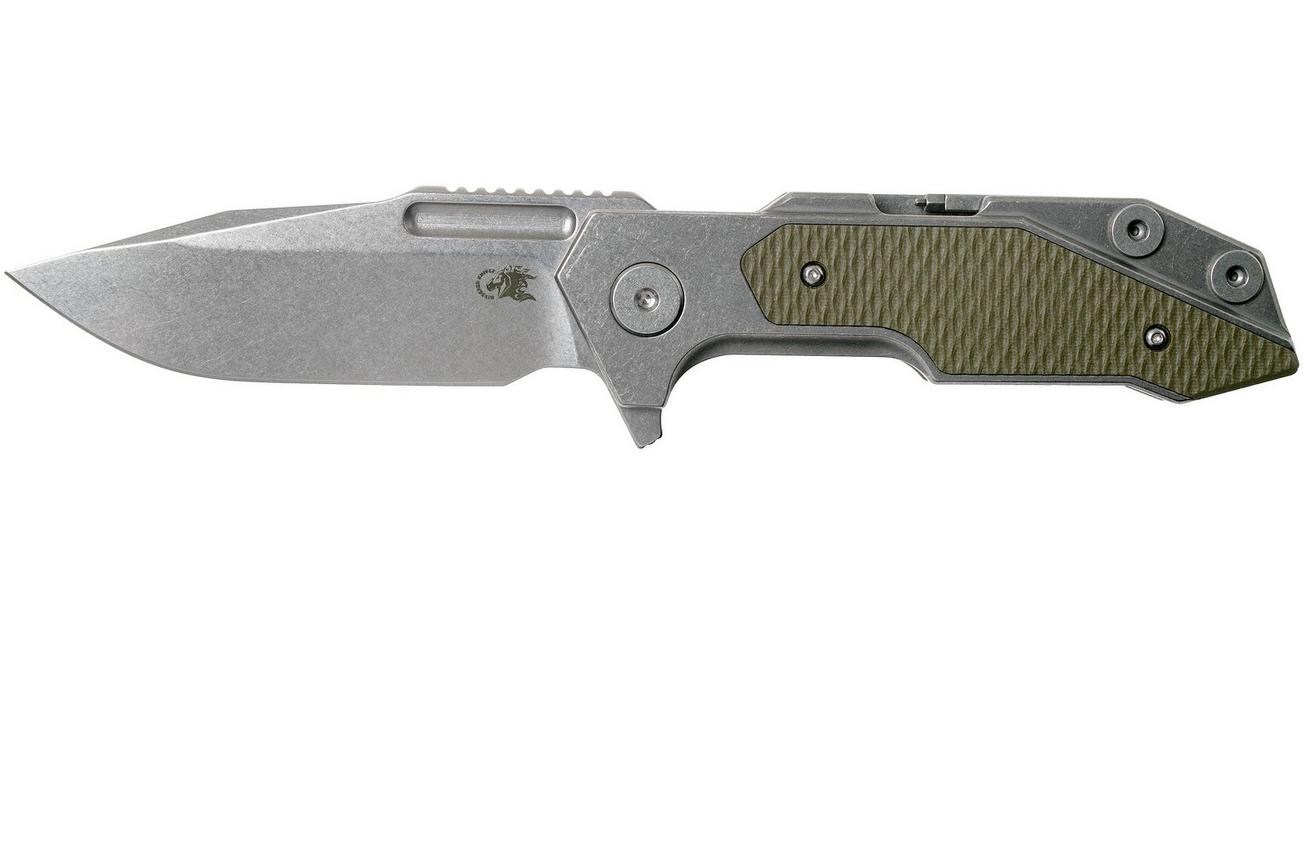 Rick Hinderer Fulltrack Spearpoint 20CV OD Green G10 zakmes