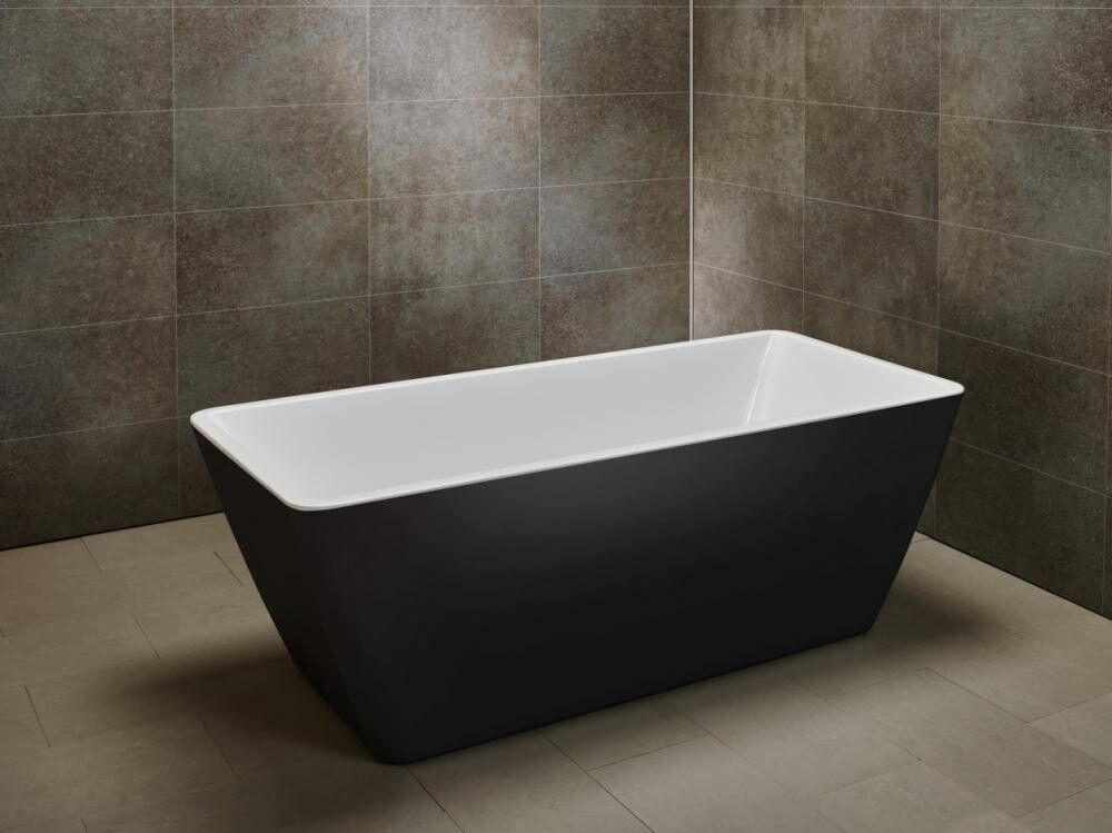 BADEKAR FRITTSTÅENDE CAMARGUE MARSTRAND SVART 170X75CM