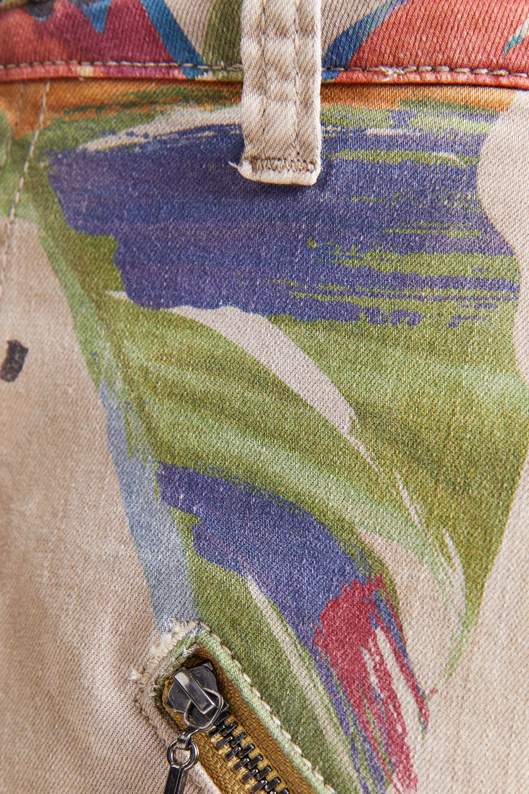Pantalon cargo camoflower