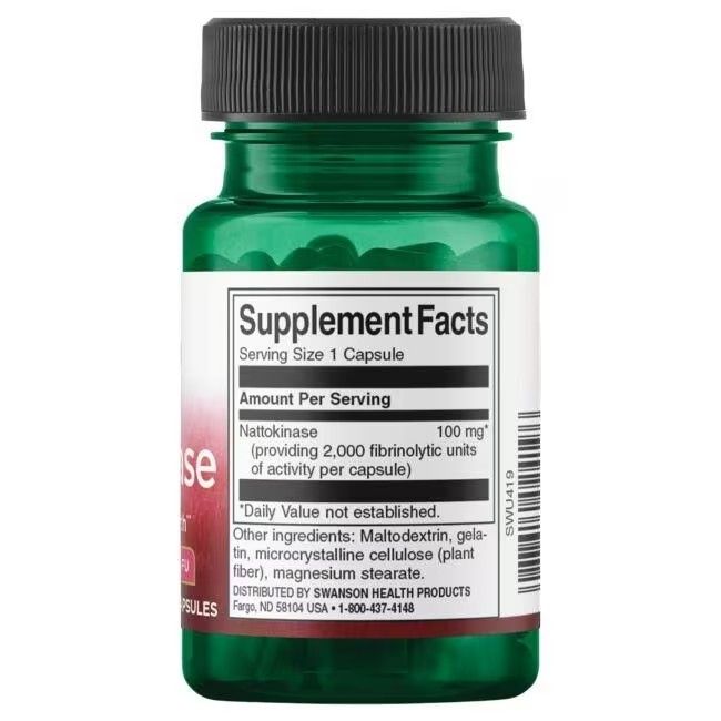 SWANSON Nattokinase 2.000 fibrinolytische Einheiten 100 mg