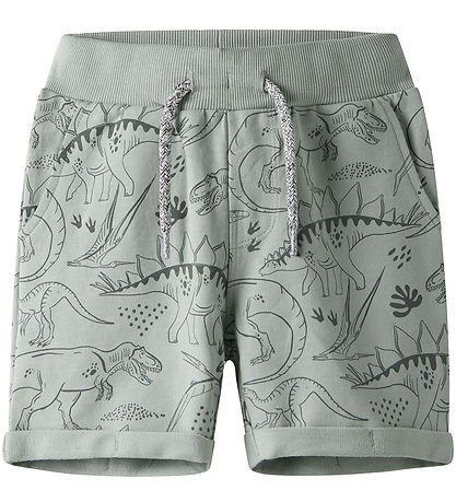Name It Sweatshorts - NmmVermo - Aqua Grau/Tone Dino