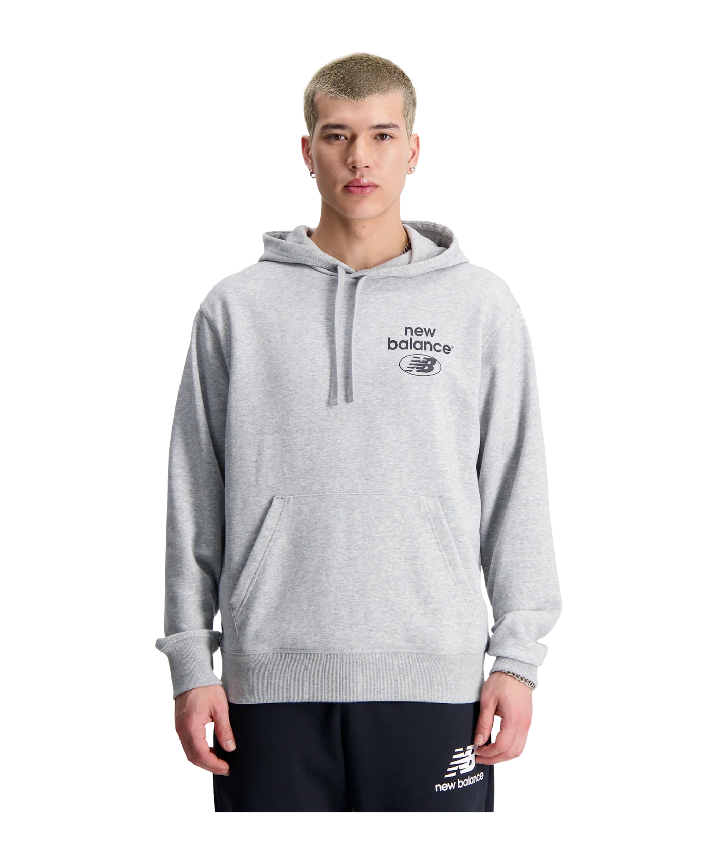 New Balance Essentials Reimagined Hoody Grau FAG