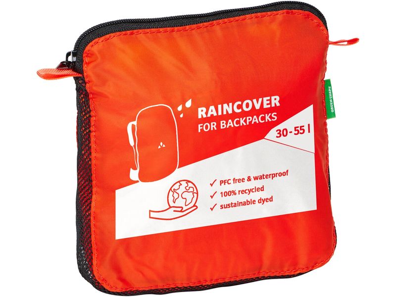 VAUDE Regenhülle 30-55 L Orange Regenschutz für den Rucksack