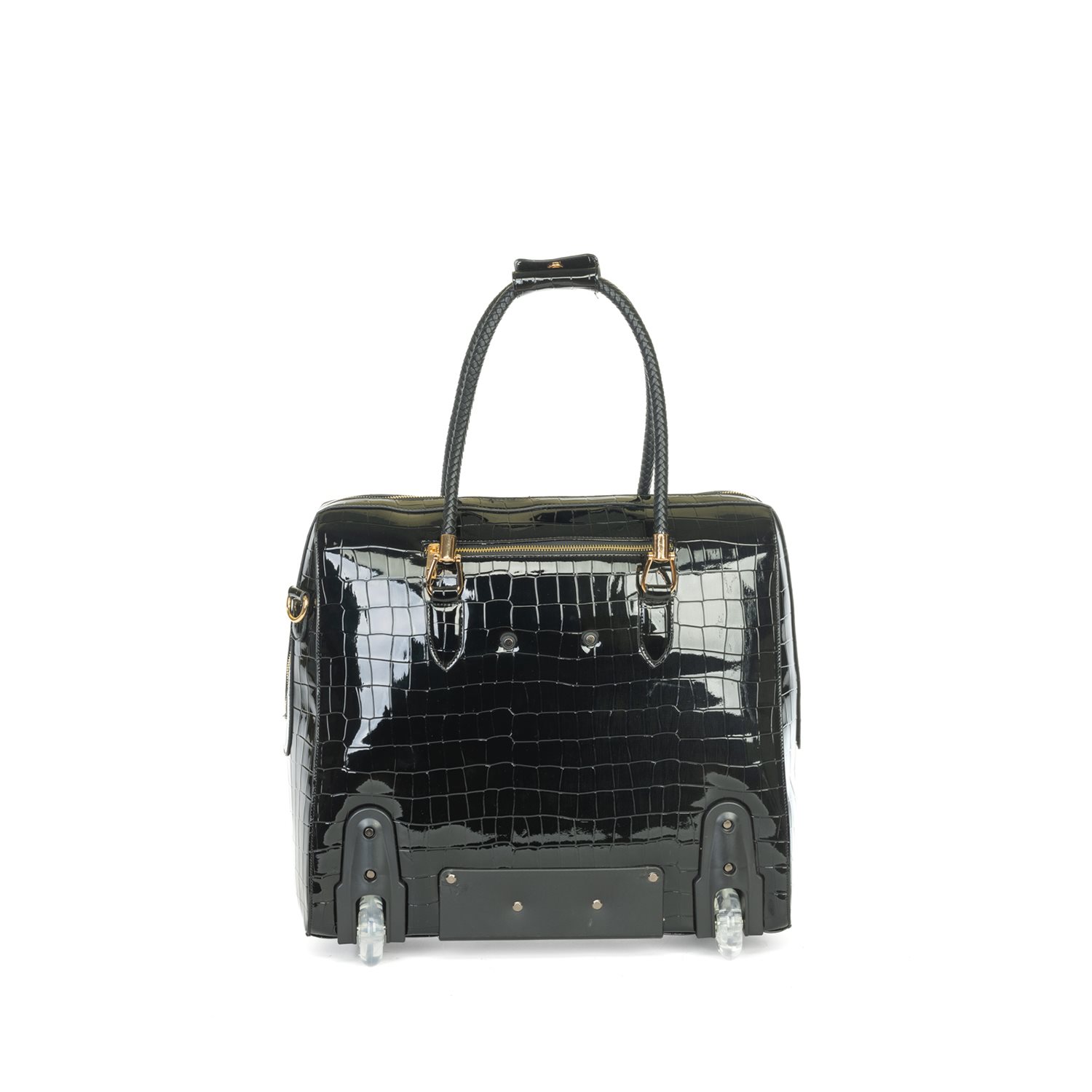 Olivia Lauren Alice Business Trolley croco zwart