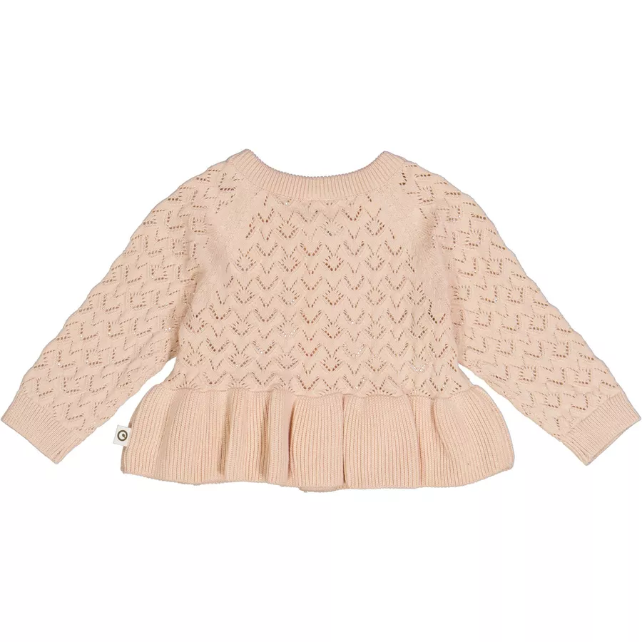 Müsli Babystrickjacke rose