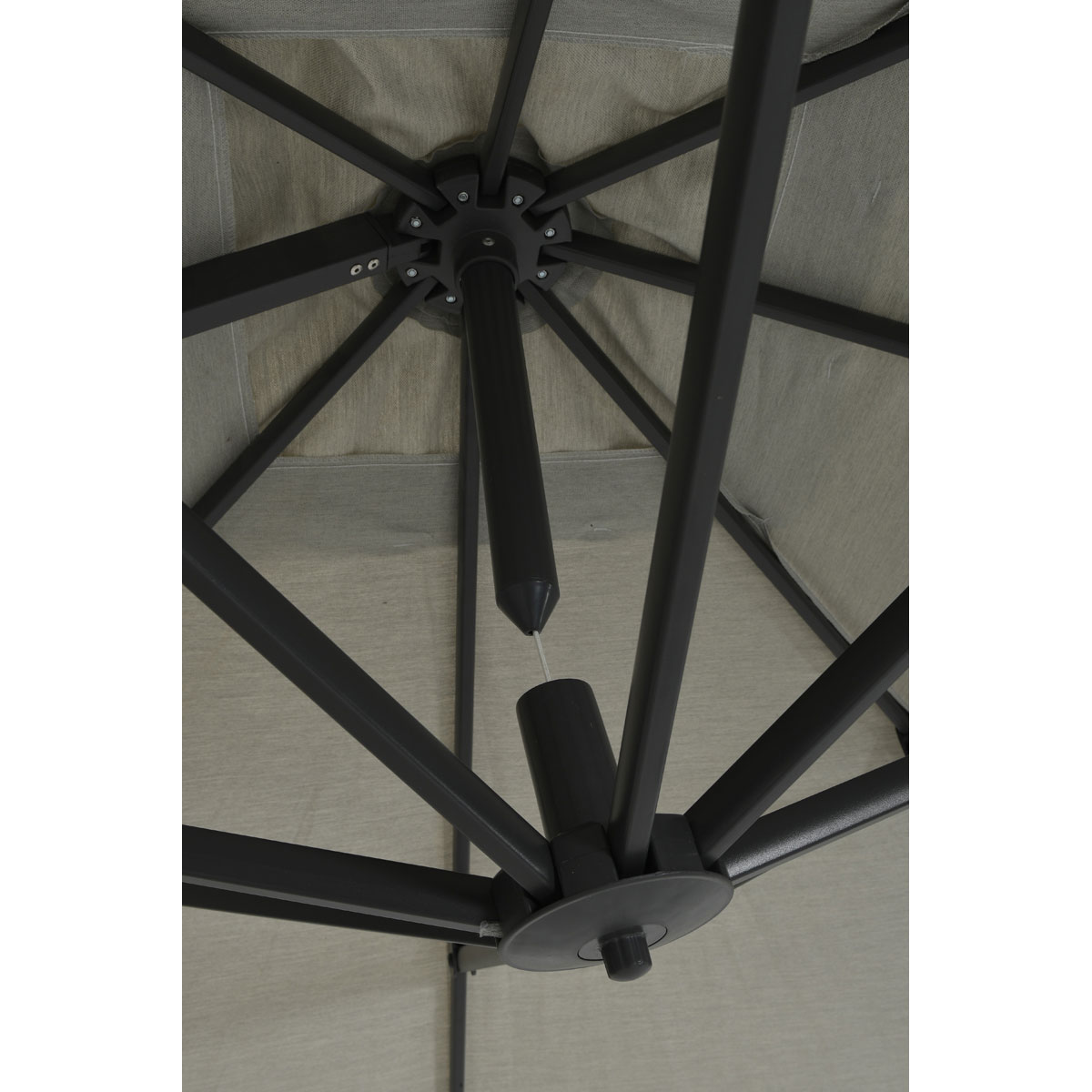 Garden Impressions Hawaii Deluxe vierkante parasol - Anthracite
