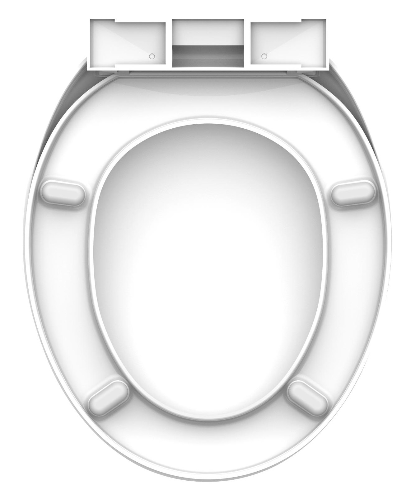 Schutte Duroplast WC-zitting met Soft-Close valrem, wit
