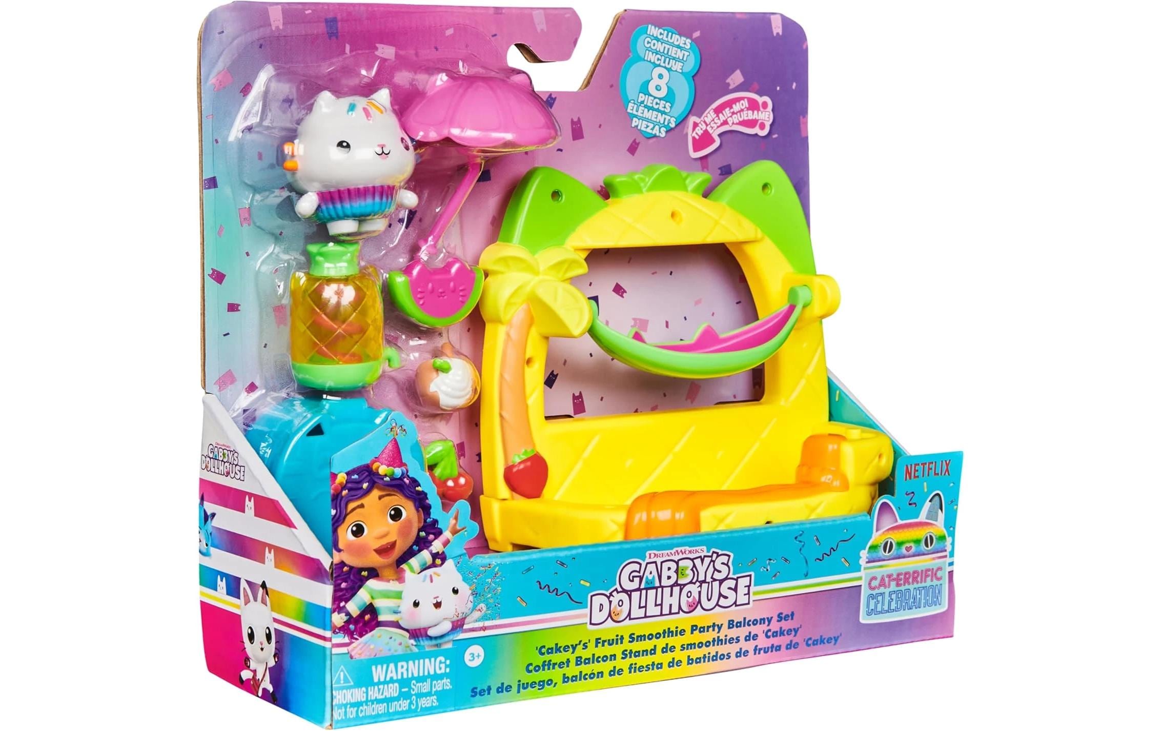 Gabby's Dollhouse Cakey's Fruit Smoothie Balkon SetSpielset