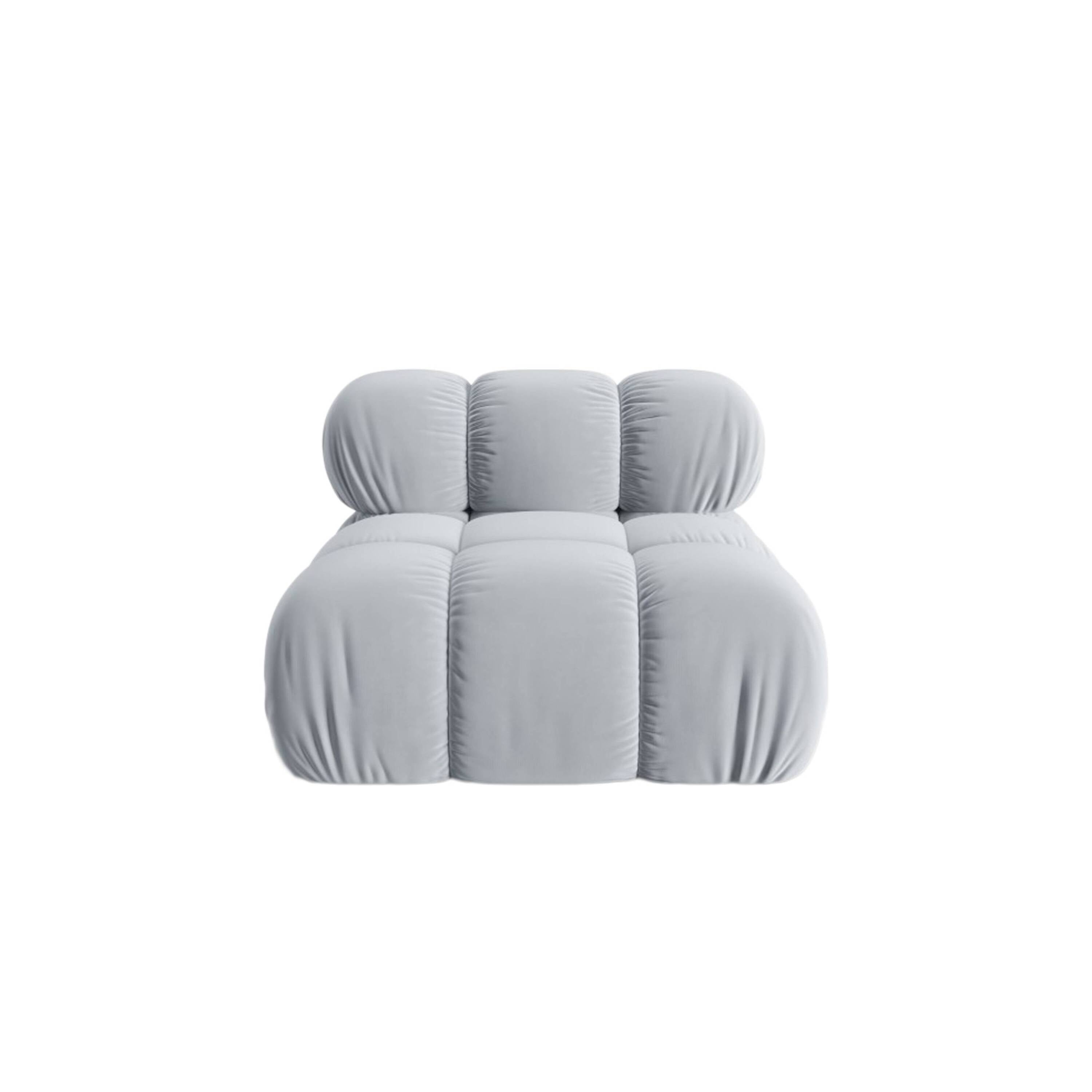 Milo Casa Tropea Modulair Bank Element - Middenstuk - Lichtblauw