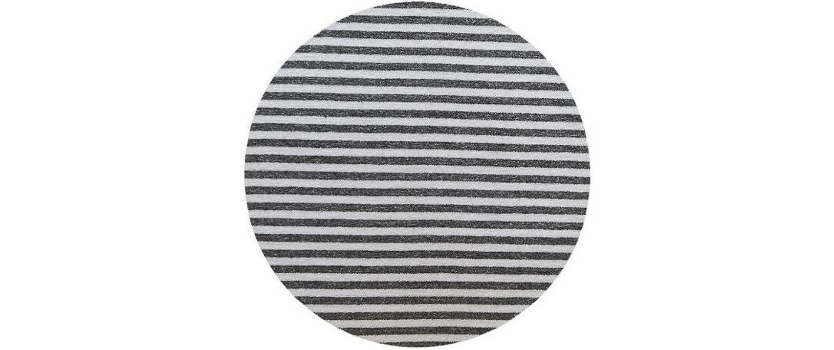 Kopfkissenbezug Jersey Streifen 50 x 70 cm, AnthrazitJersey Melange Kissenhülle