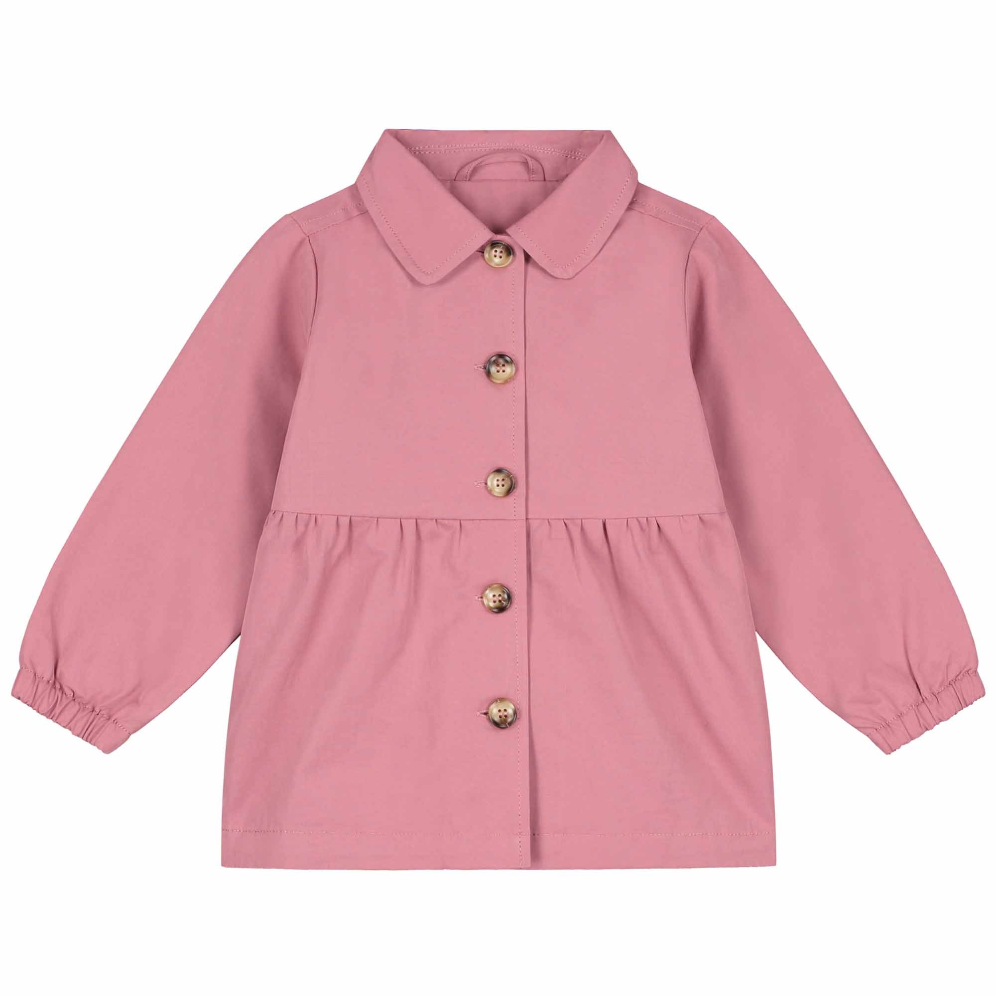 Prénatal baby zomer trenchcoat lange mouwen effen roze