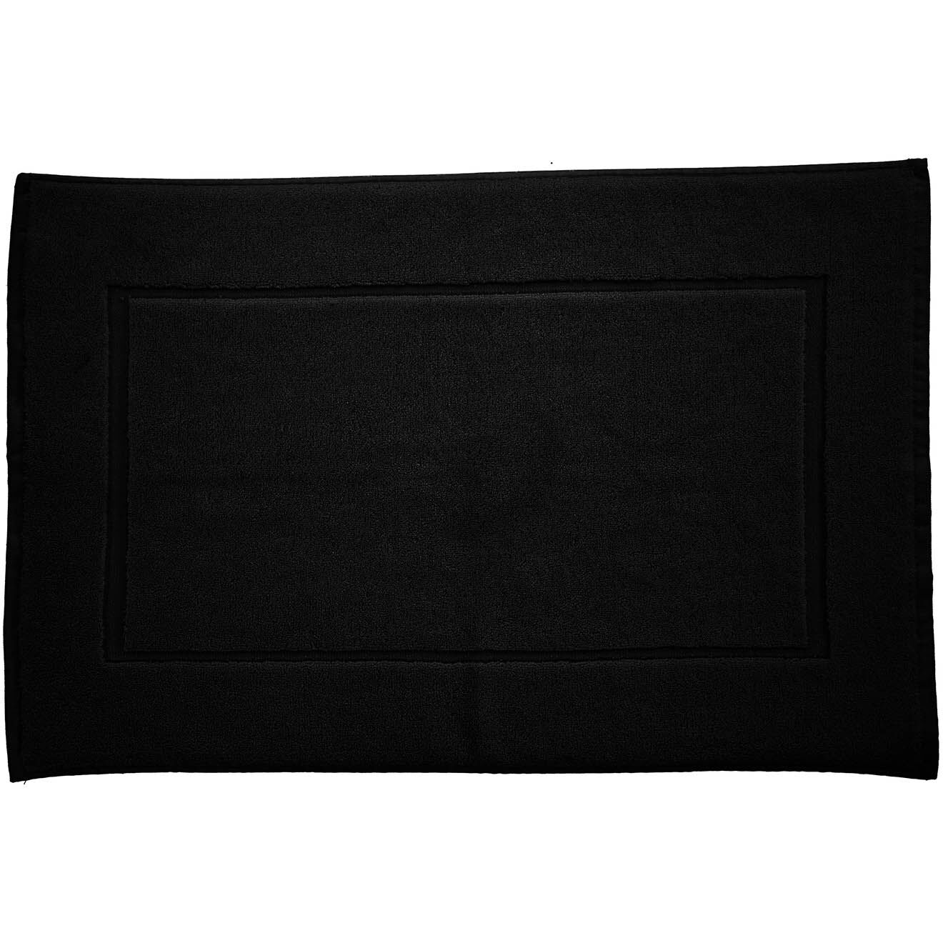 Soft by Perle de Coton Tapis de bain noir - 50x80 cm