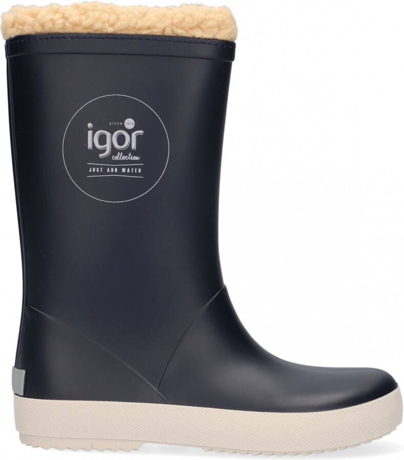 Igor gevoerde regenlaarzen blauw kids Rubber 29