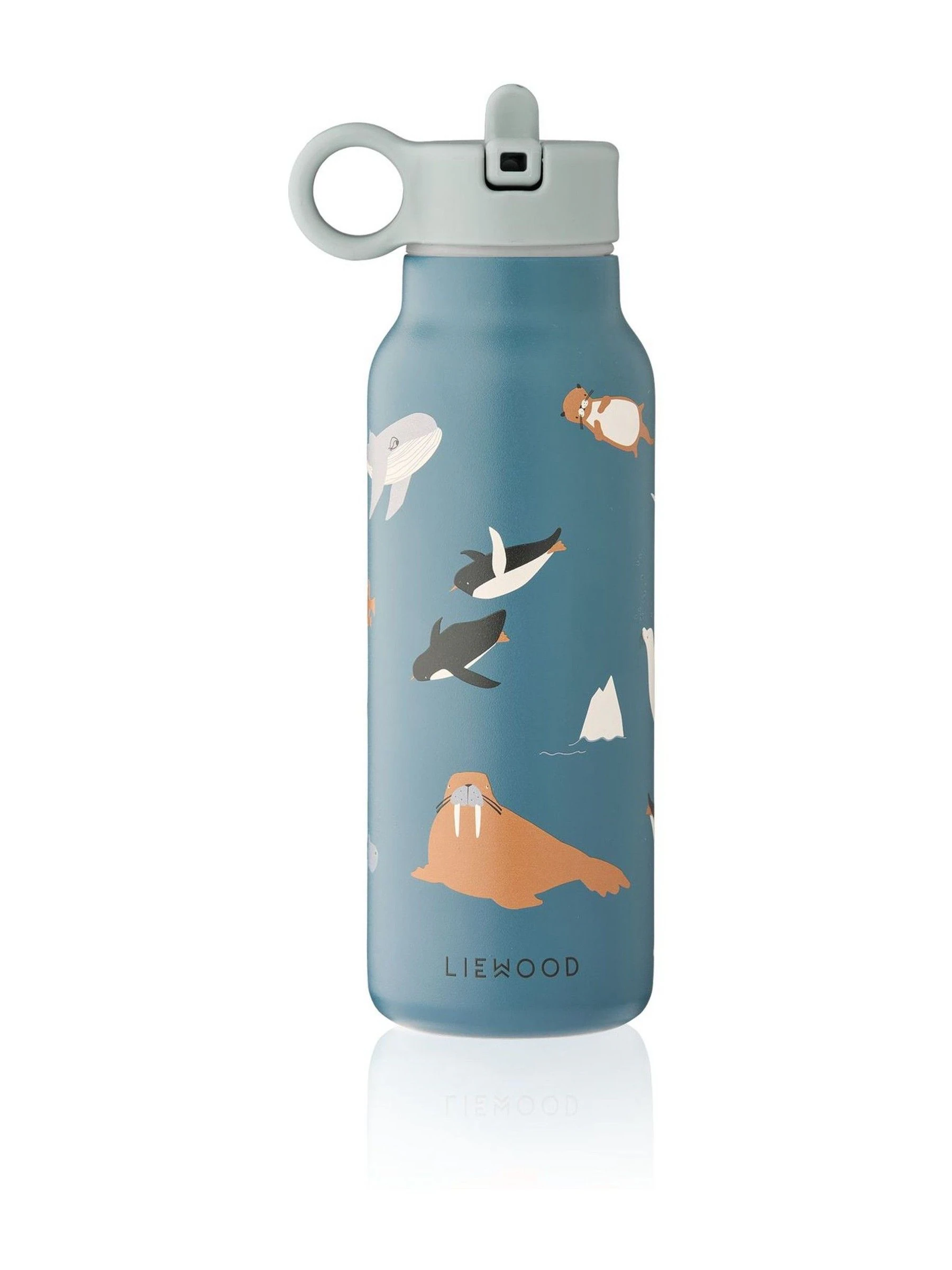 Blauw - Liewood Falk Water Bottle 350 ml