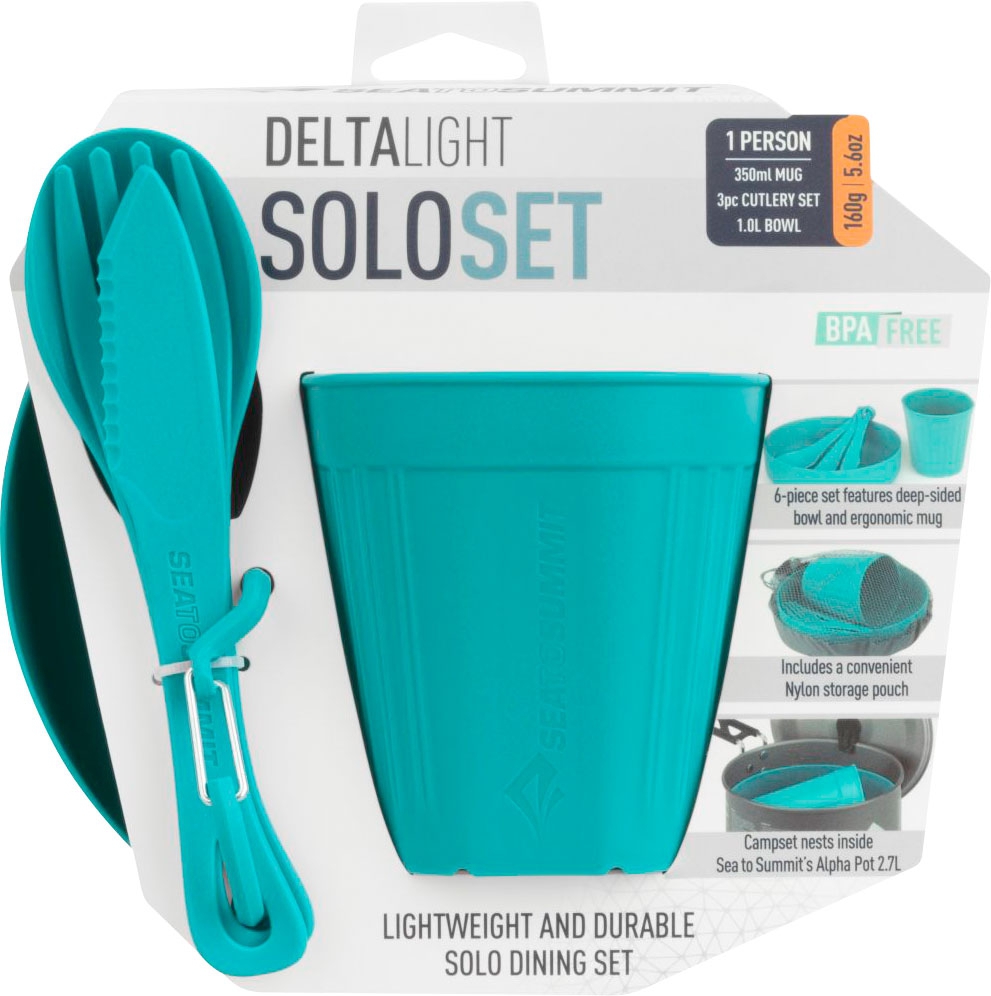 Sea to Summit Delta Light Solo Set Geschirr-Set 6-teilig Türkis