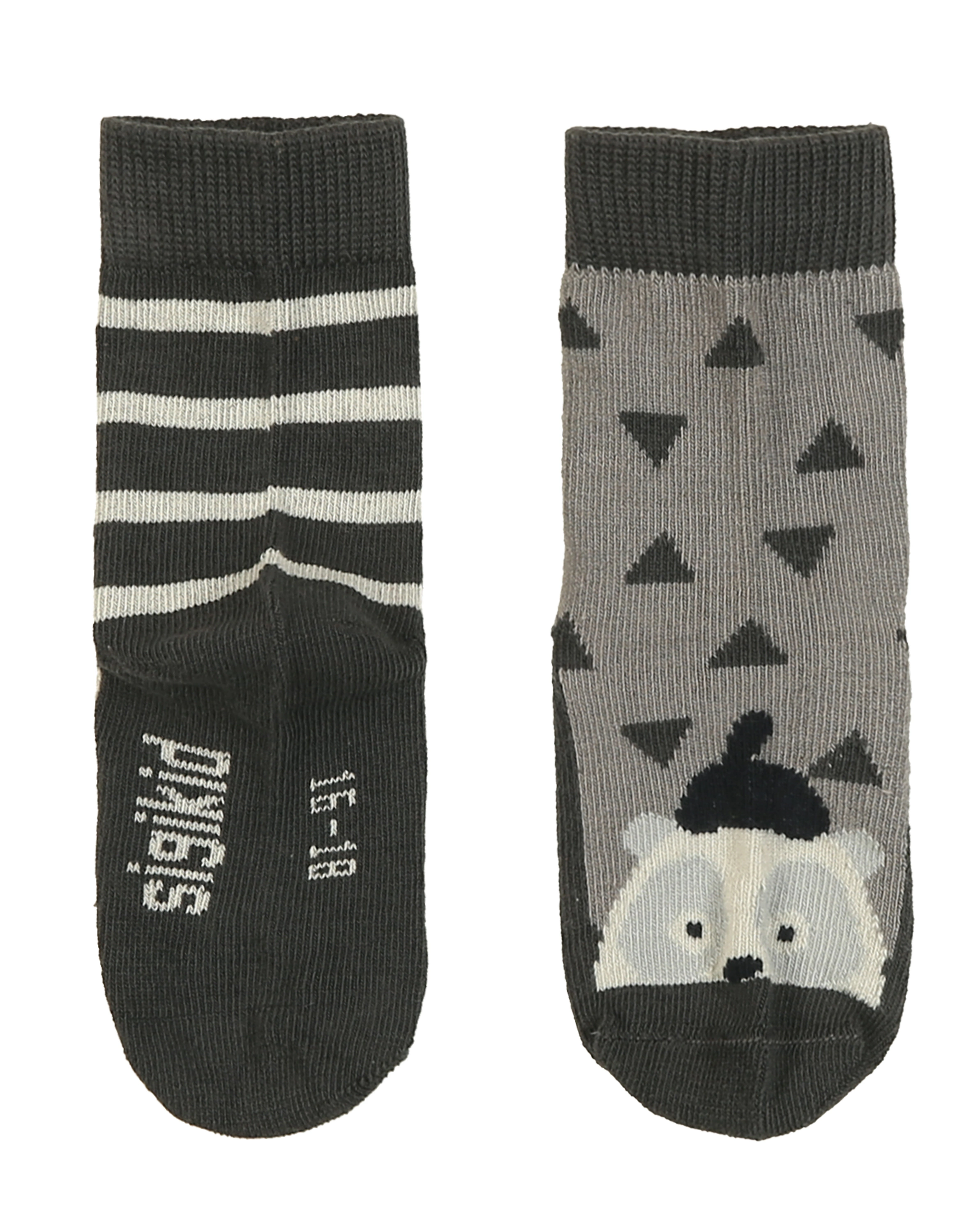 Socken TIERE 2er-Pack in grau
