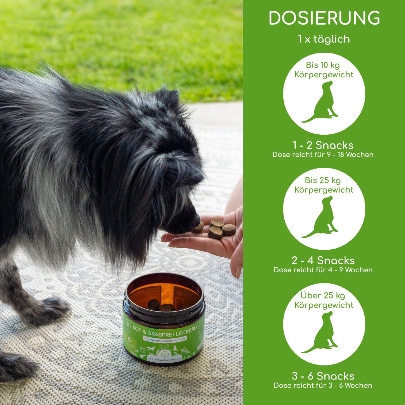 Wolfsbacher Natur Kot & Grasfrei Leckerli