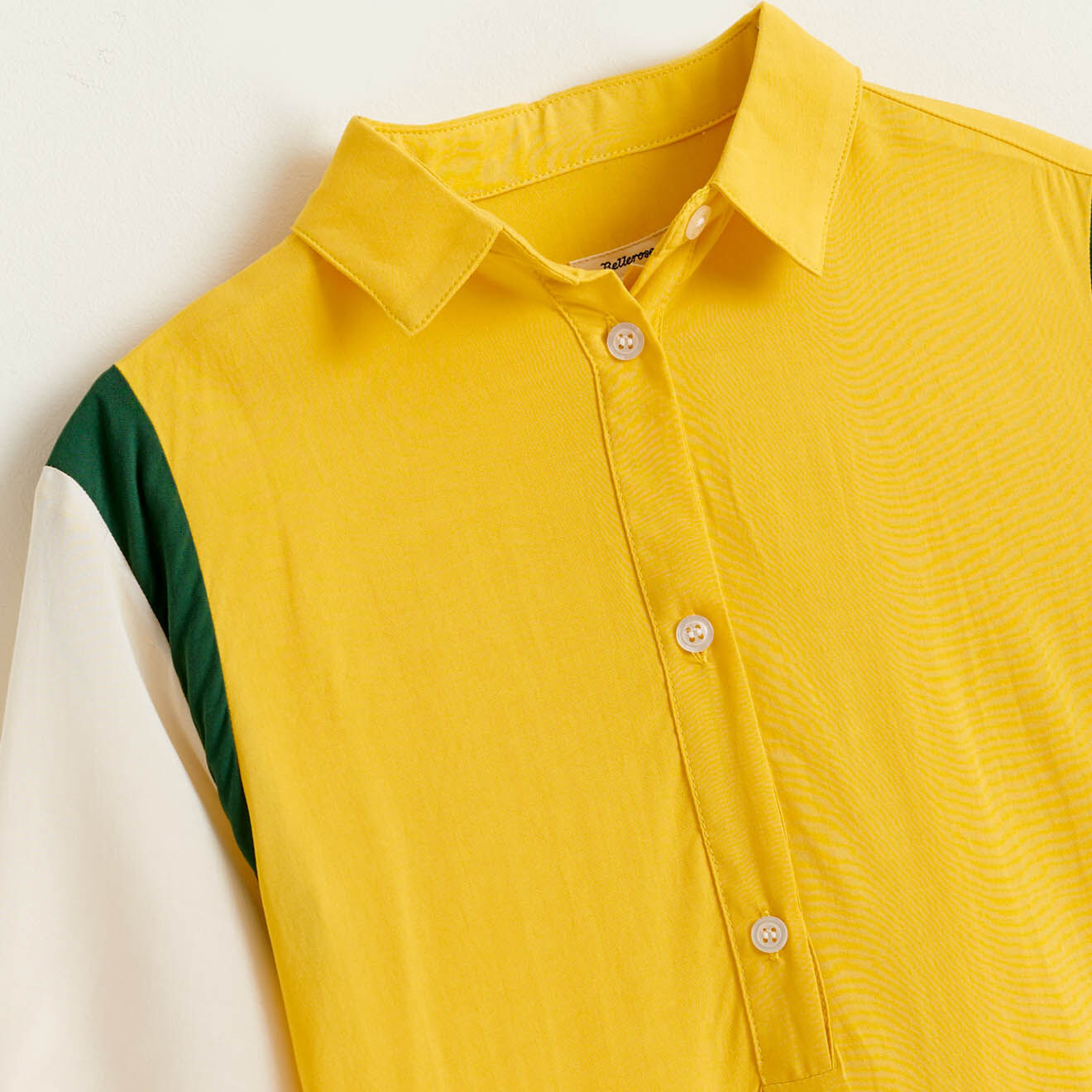 Bellerose Robe Popup style polo jaune