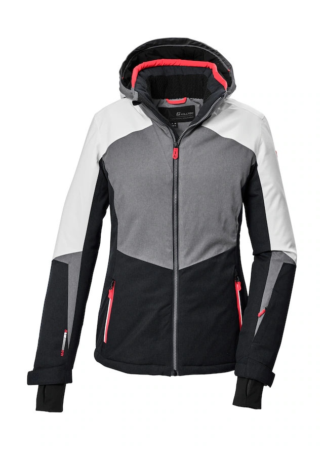 Killtec Skijacke »KSW 66 WMN SKI JCKT« Damen Skijacke: wasserdicht, atmungsaktiv, Colourblock Design