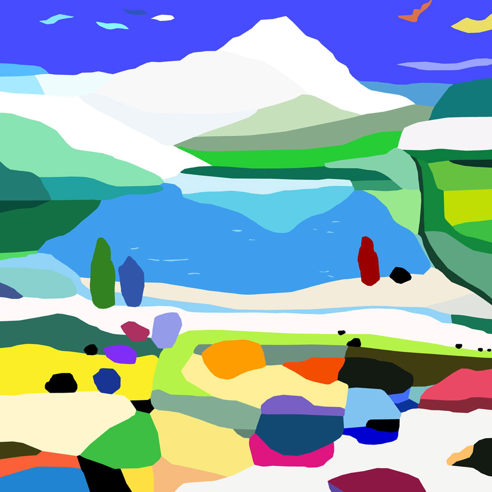 The Lakes by Alejos Lorenzo Vergara - Limited Edition. Edition of: 150. Signed.