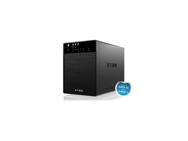ICY BOX IB-3640SU3 - Harddisk-array - 4 bays (SATA-600) - HDD 0 - SATA 3Gb/s, USB 3.0 (ekstern)