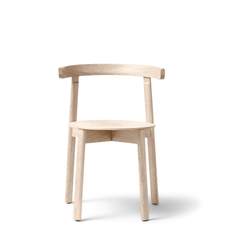 Form&Refine Lunar stoel wit gepigmenteerd eiken