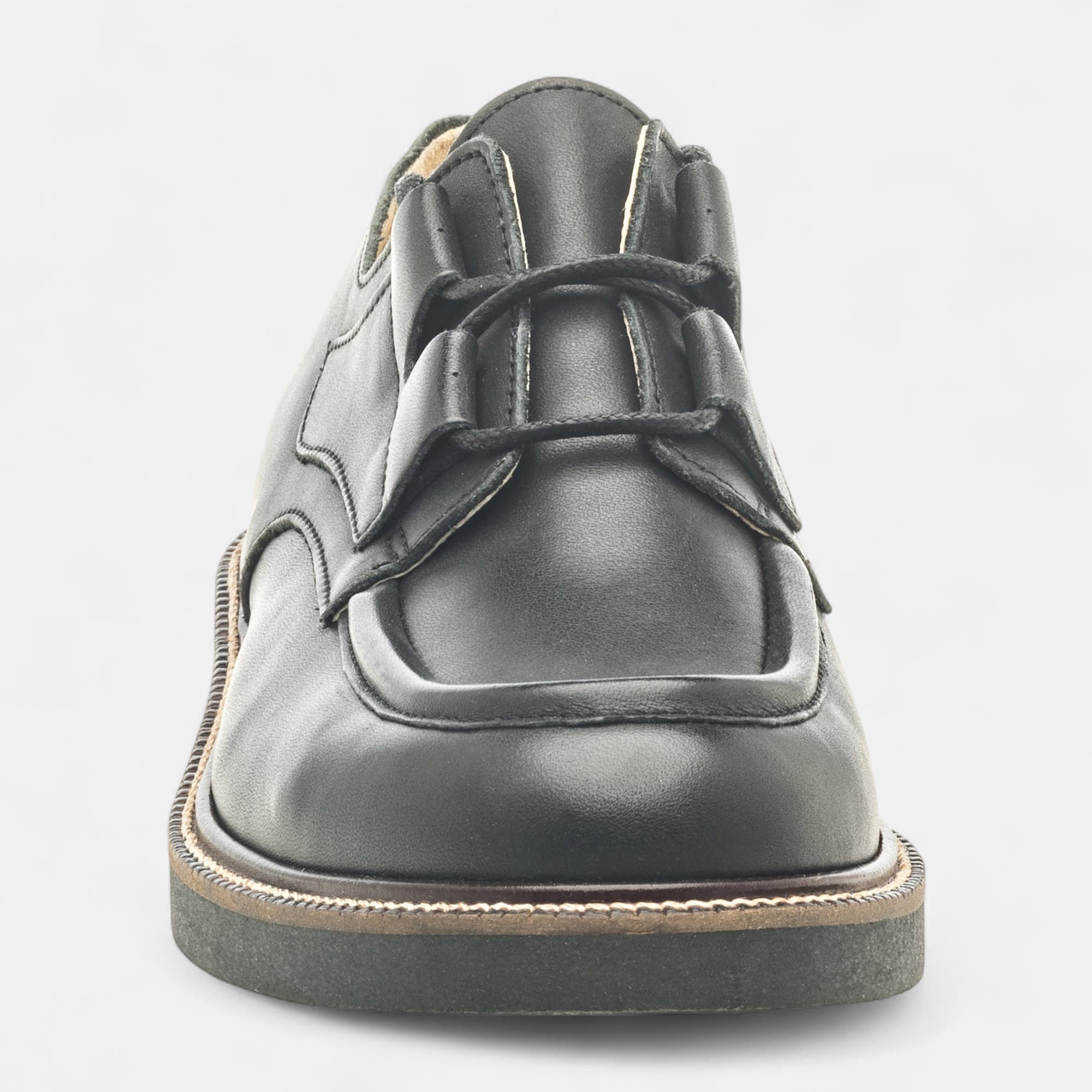 Derbies Femme en cuir noir