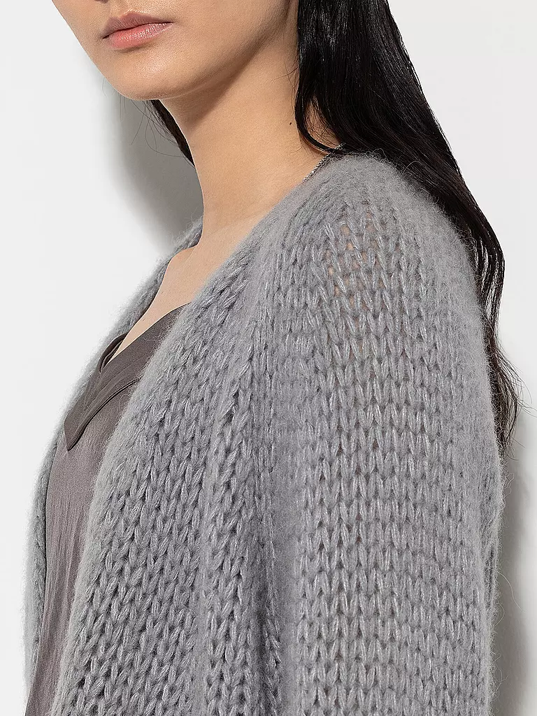 LUISA CERANO Strickjacke hellgrau