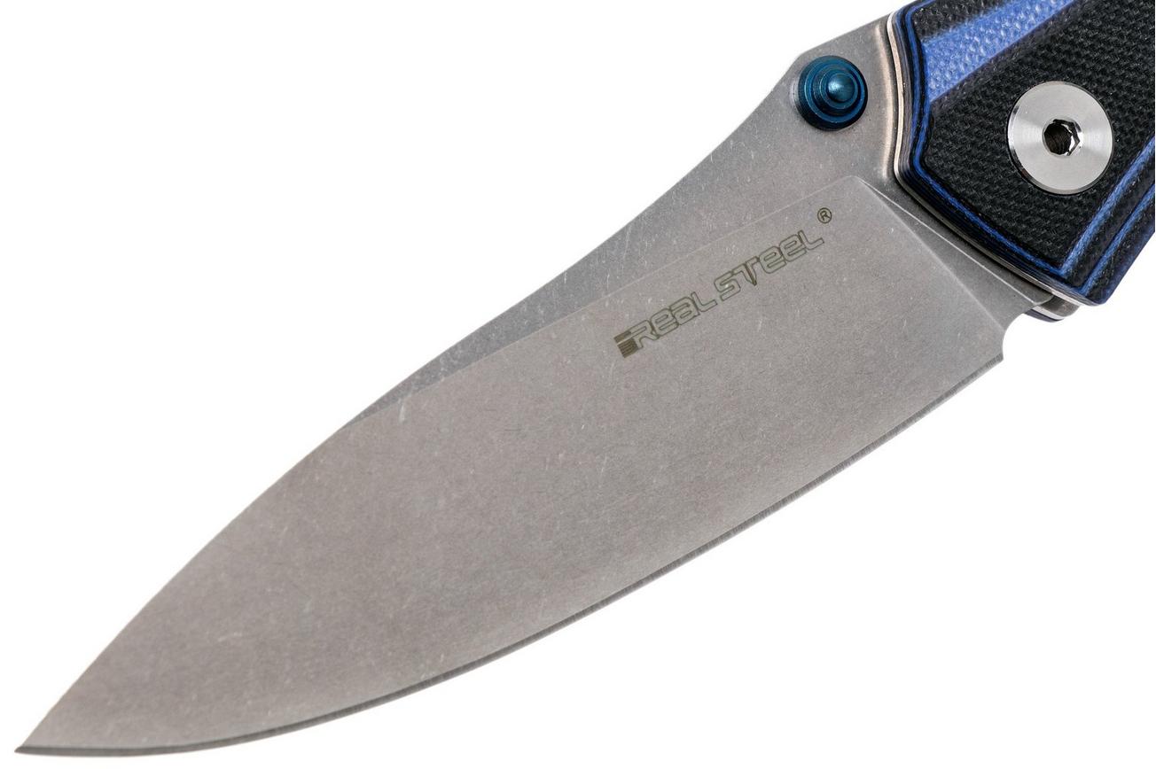 Real Steel Horus E802 Black/Blue 7432, zakmes