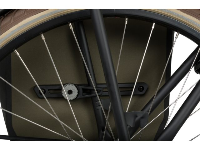 AGU Shelter Single Large Cykeltaske Army Grøn