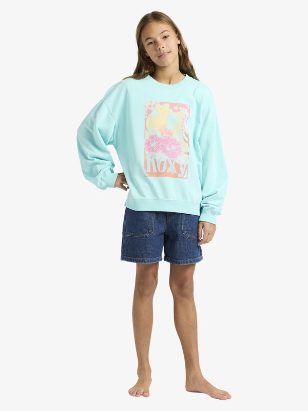 Lineup Terry Sweat oversize Bleu Fille 4-16