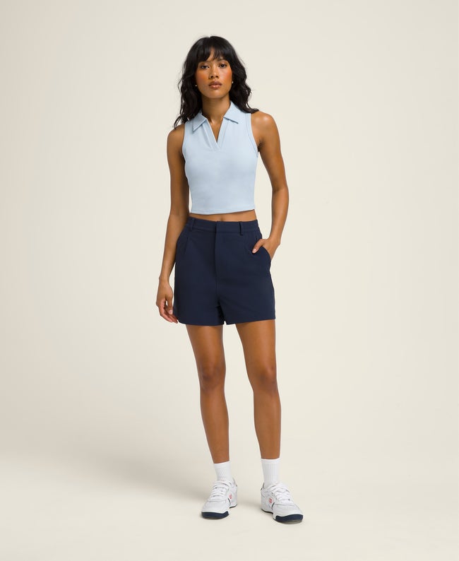 Wynne Pull-On Bundfalten-Shorts