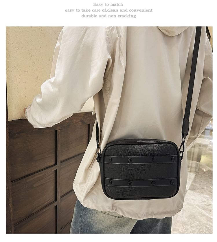 Hikuozy - Kunstleren Messenger Bag met Ritssluiting