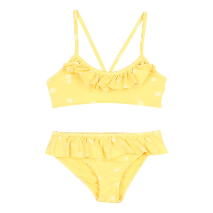Búho Maillot de Bain 2 Pièces Pommes | Jaune