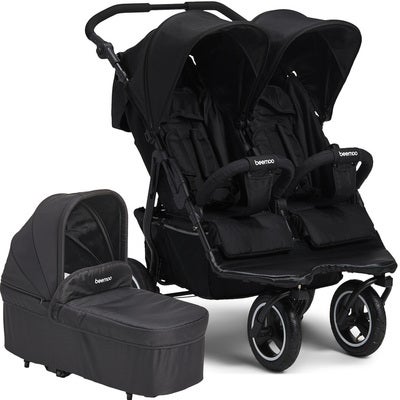 Beemoo Swing Søskenvogn Inkl. Liggedel, Black