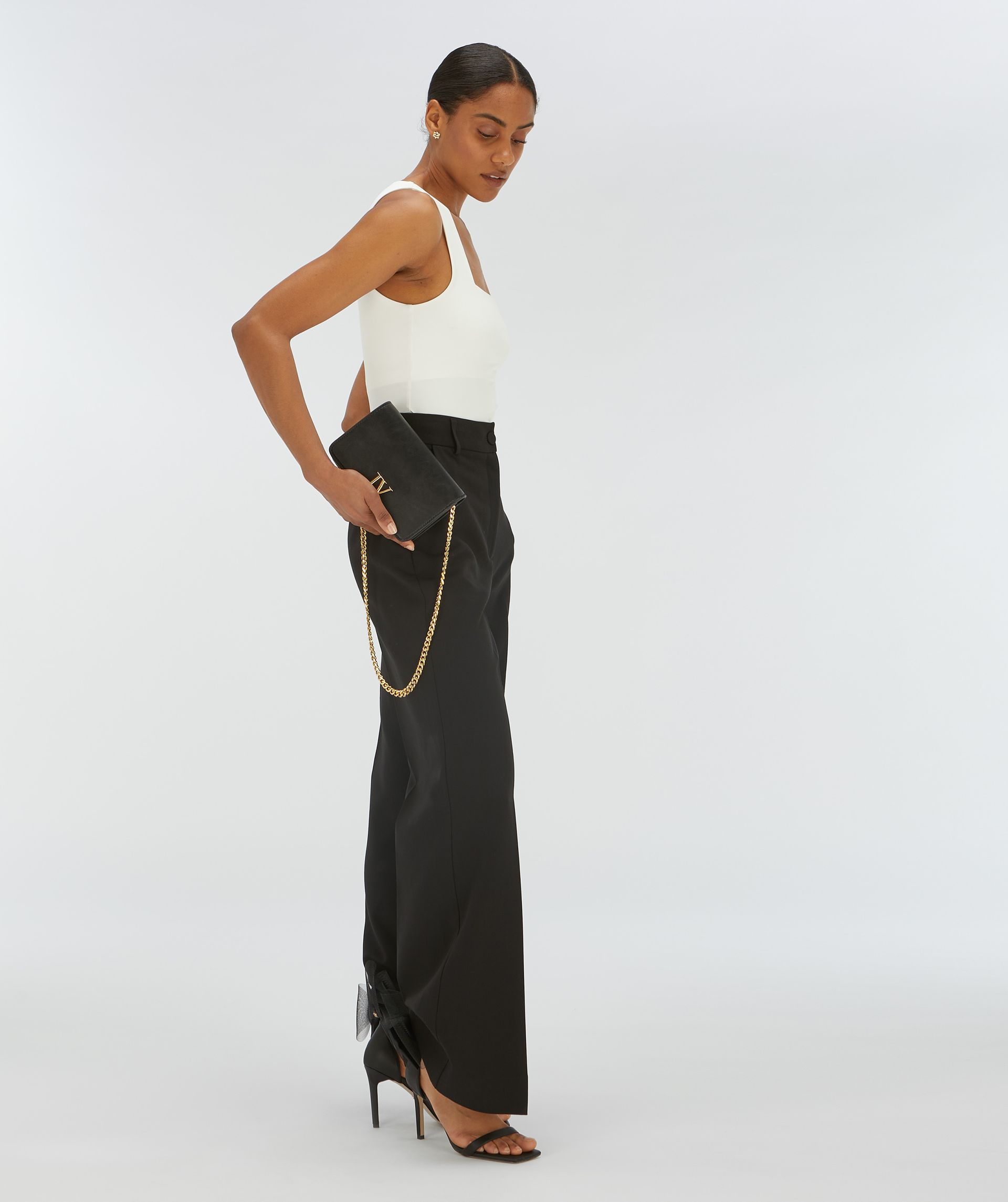 JV-LINDE slim fit top - off white