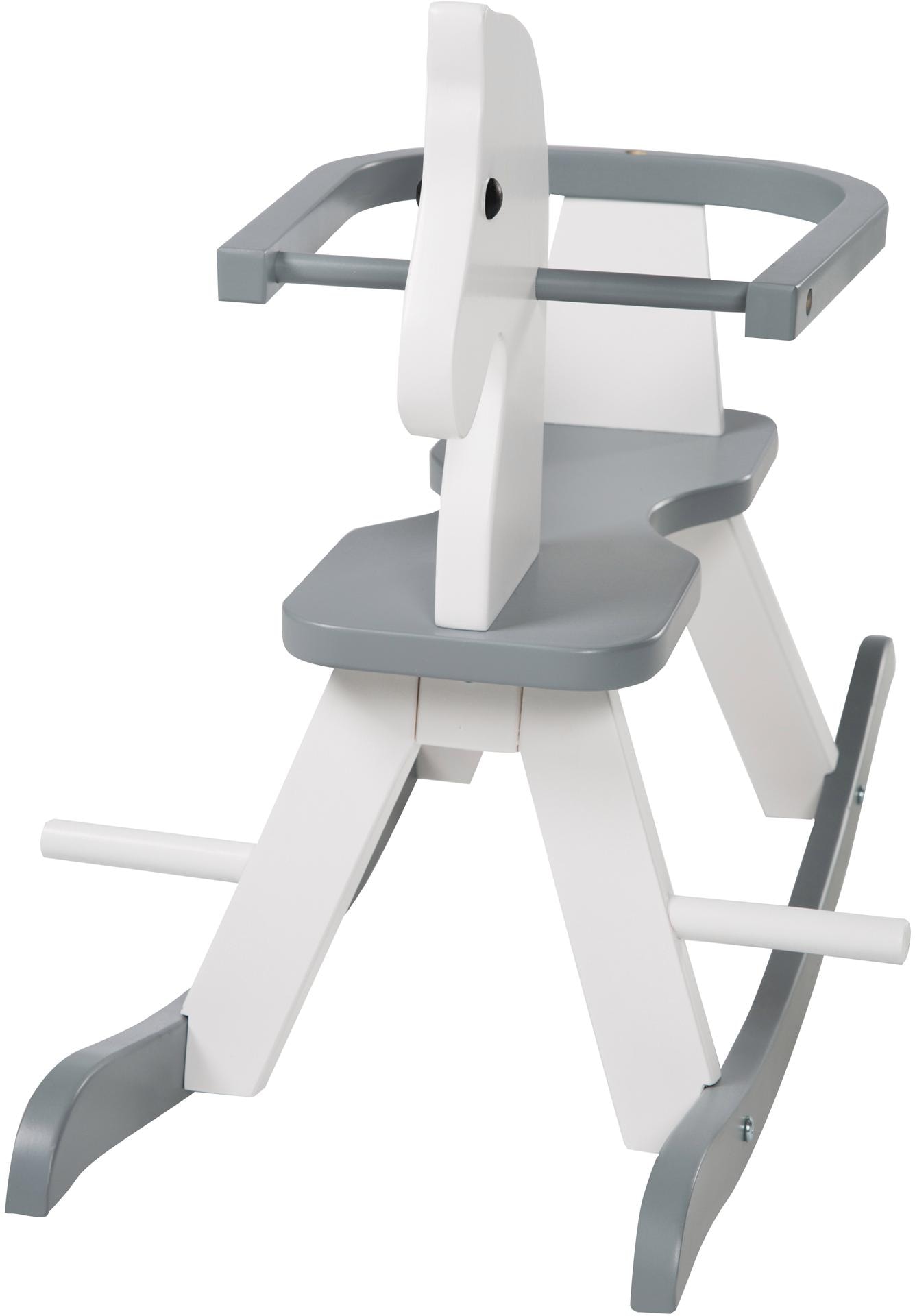 roba® Schaukelpferd »Weiss/Grau« aus Holz