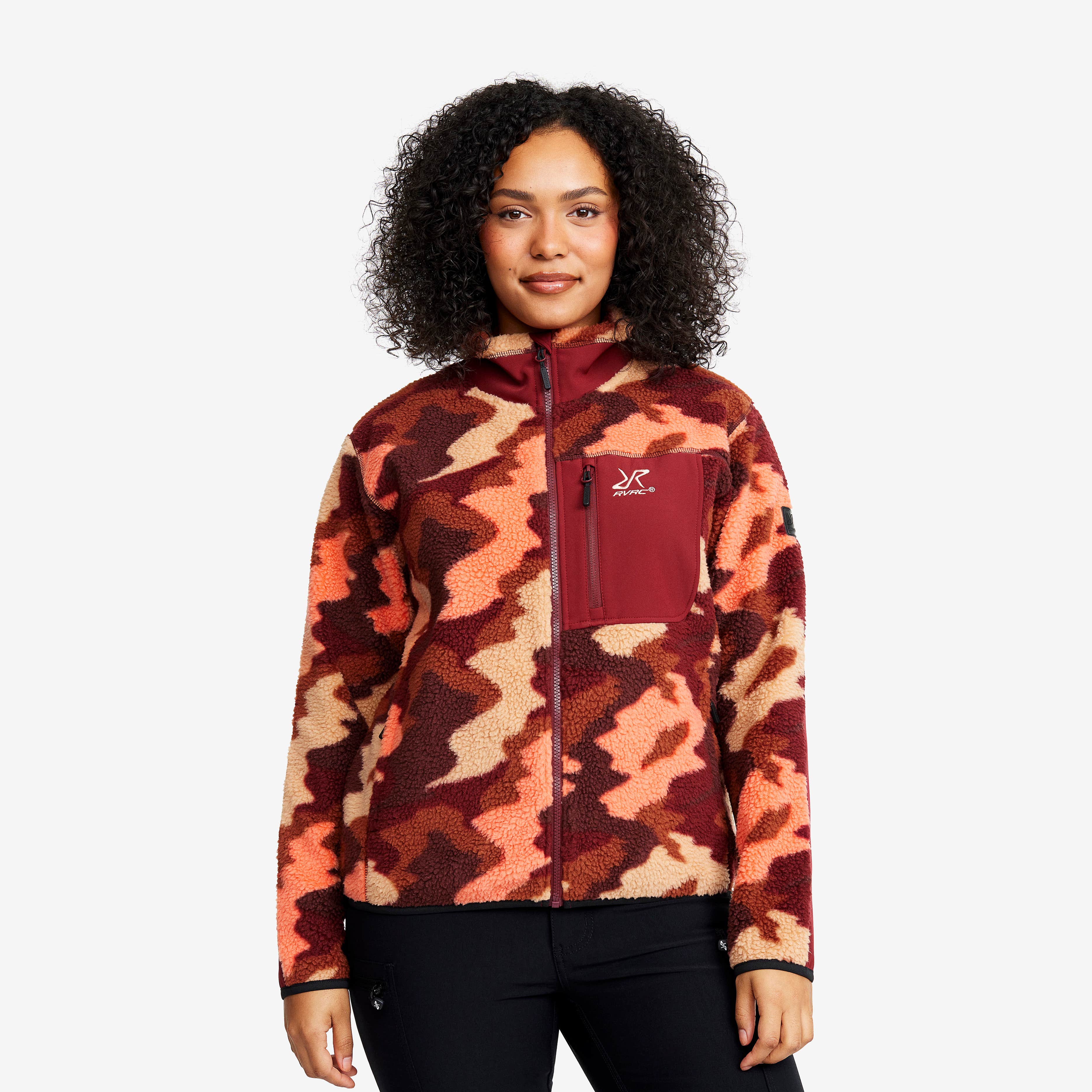 High Pile Fleece Dame Pomegranate