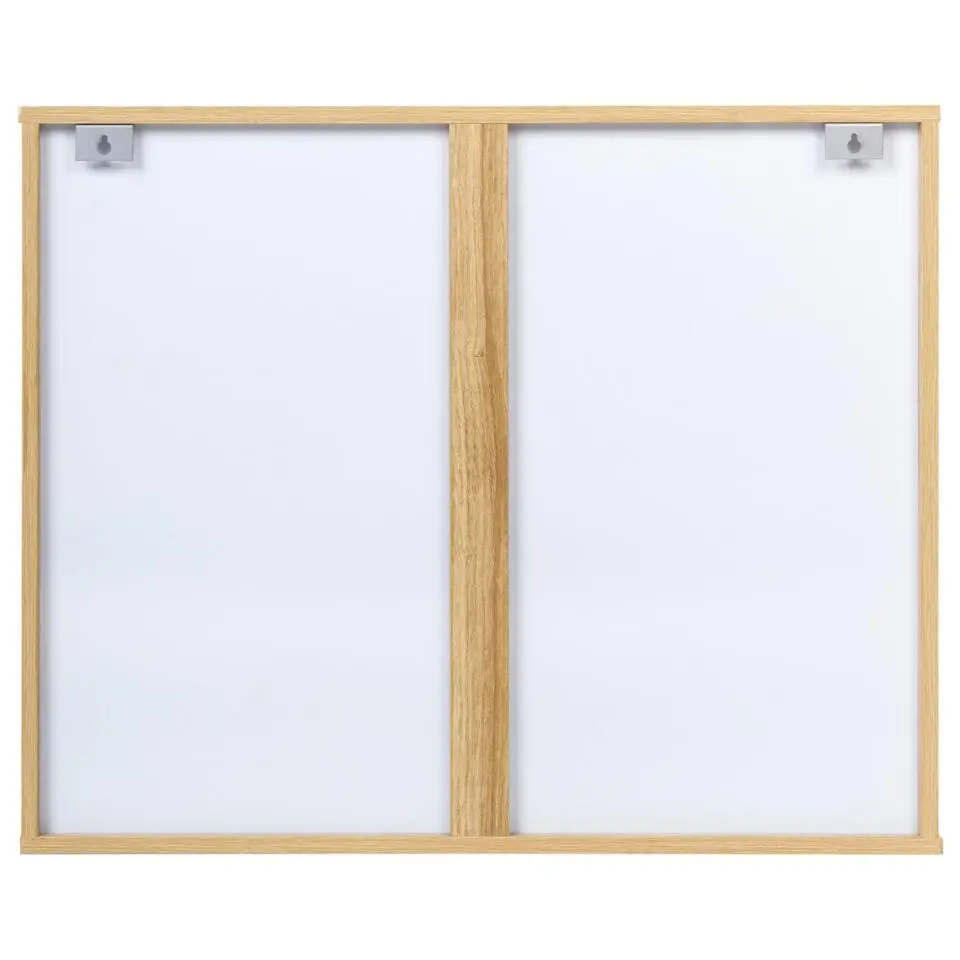 ROSELL - Wandspiegel - Lichthout - 80 x 65 cm - Vezelplaat