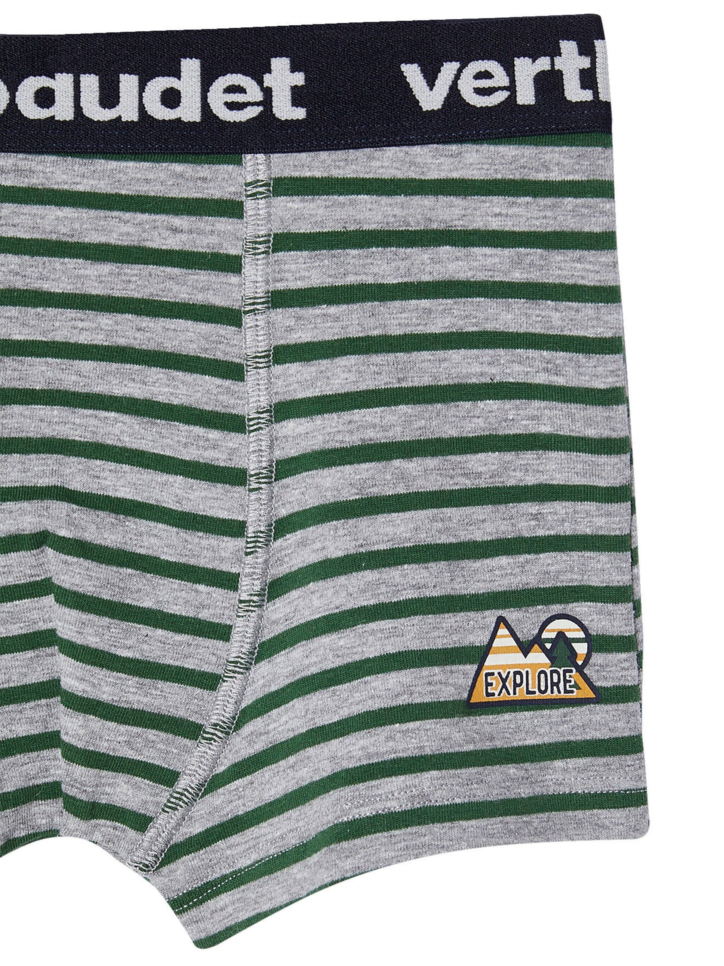Vertbaudet Bio-Kollektion: 5er-Pack Jungen Boxershorts aus Stretch wollweiß