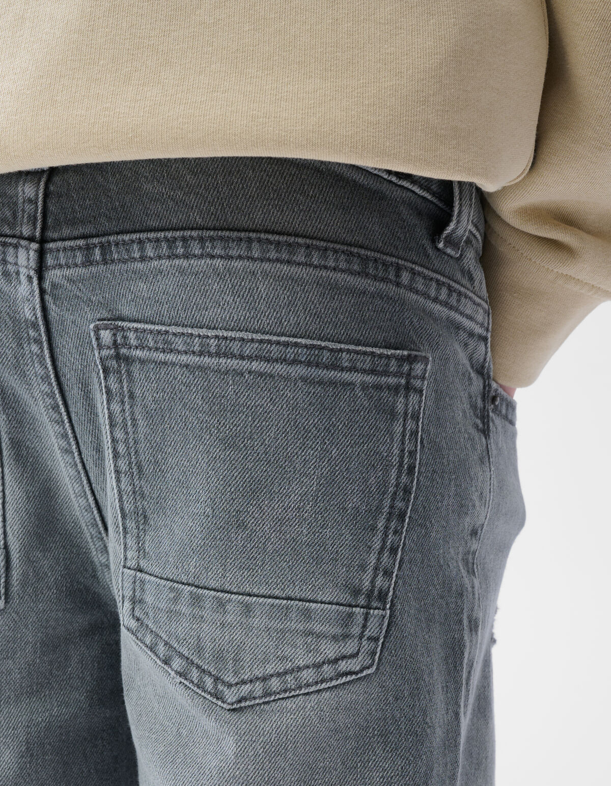Straight Fit Jeans Grijs