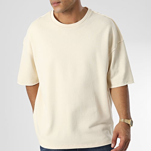 Tee Shirt Oversize Large F22209 Beige