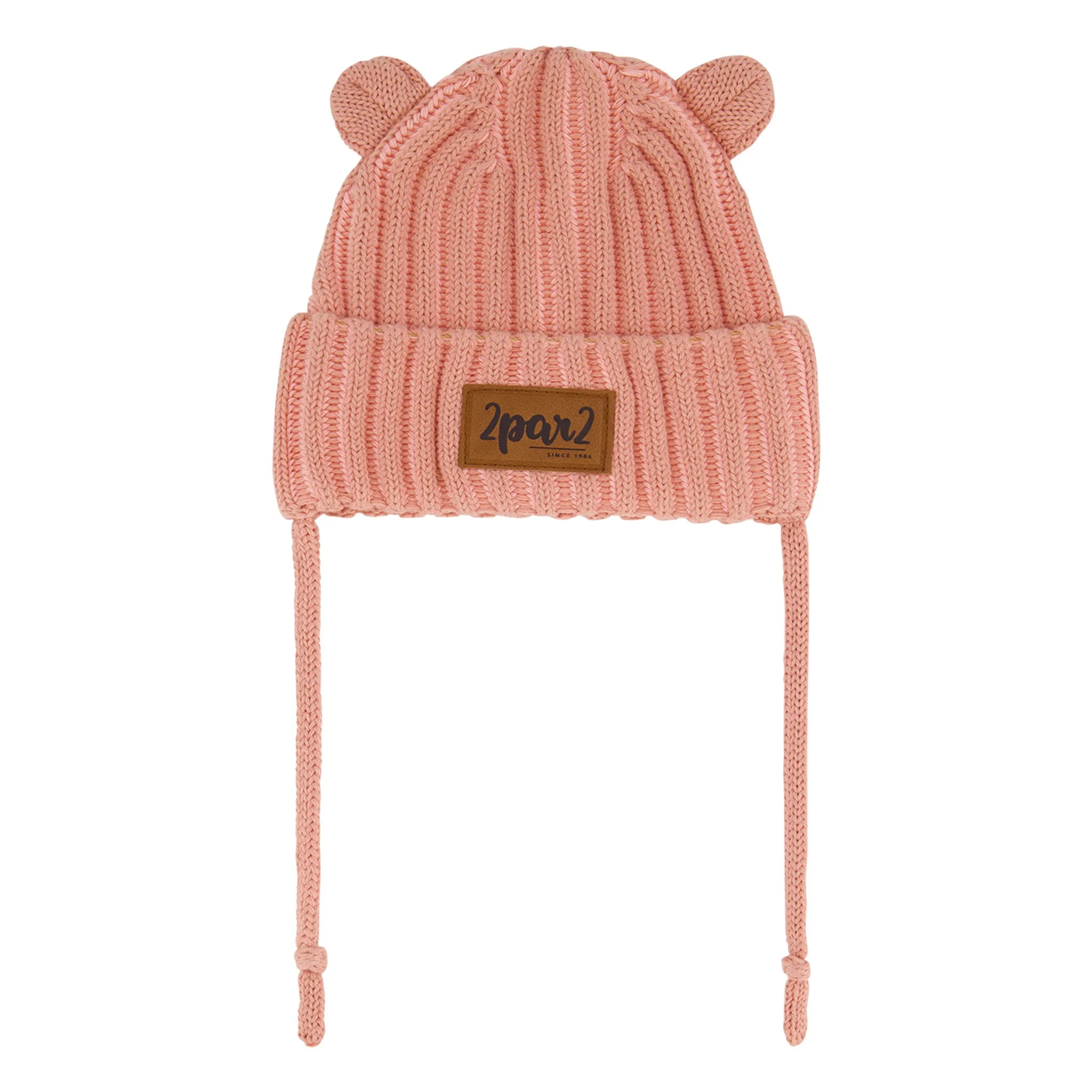Deux par Deux Tuque Tricot Rose 6-24mois