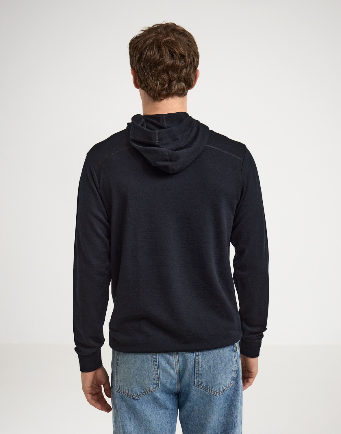 Hoodie van merinowol voor heren - Gratis Verzending