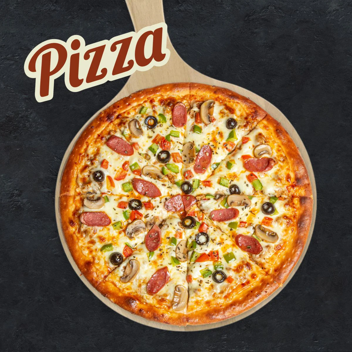 Lot de 4 planches à pizza et tarte flambée en bois Fackelmann Pizzas L