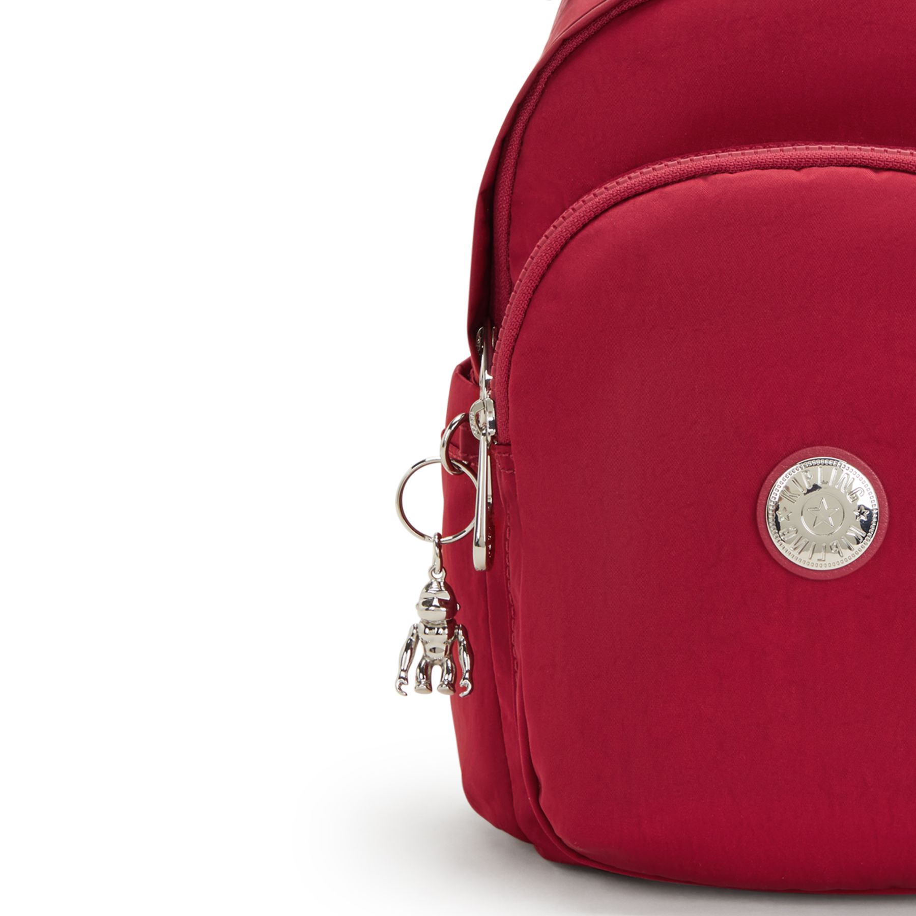 DELIA MINI Petit Sac à Dos avec Poche Frontale et Poignée Supérieure - Red Red Wine
