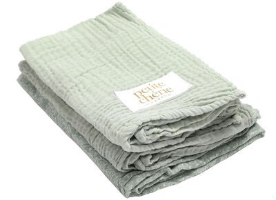 Petite Chérie Helseteppe 3-pack, Light Green