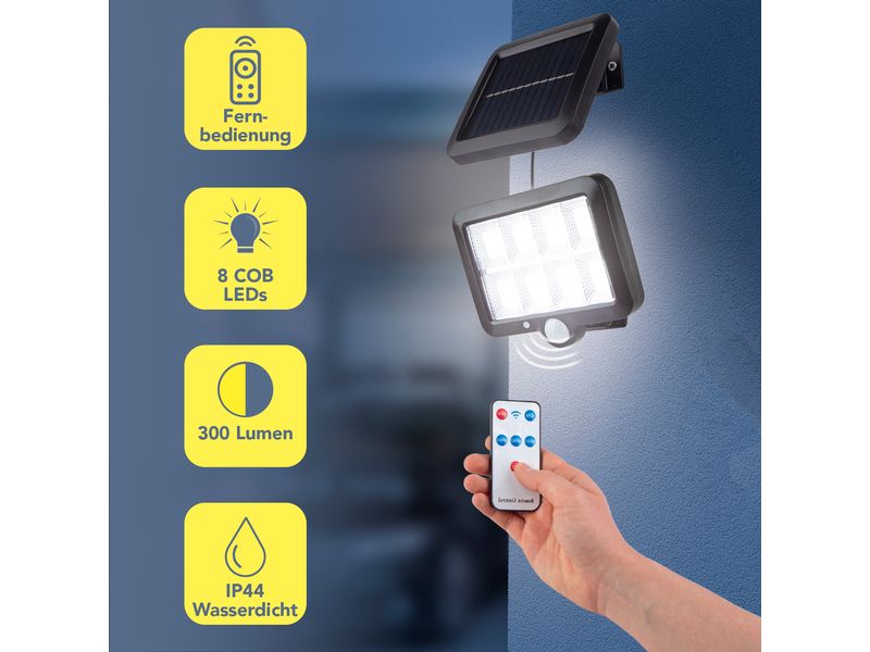 MAXXmee Strahler Solarleuchte mit Bewegungsmelder IP44 Solarleuchte mit Bewegungsmelder