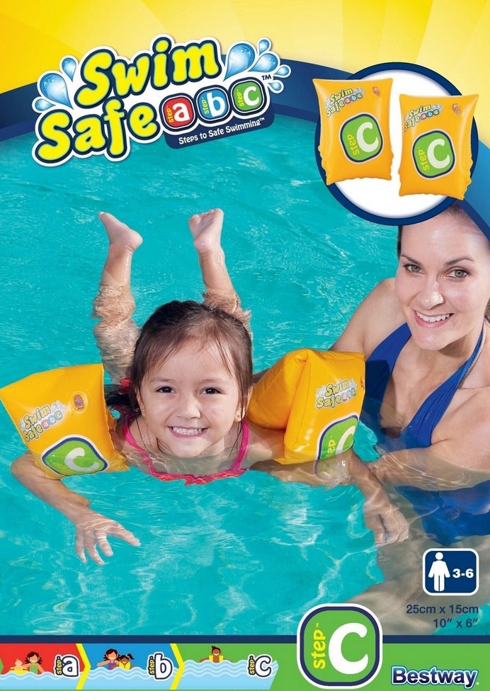 Bestway zwembandjes Swim Safe step C geel 3-6 jaar