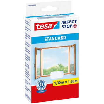 tesa Insect Stop raamhor met klittenband Standard 130x150 cm wit